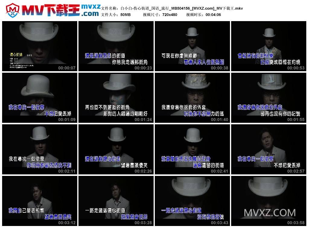 白小白-伤心街道_国语_流行_MB504156